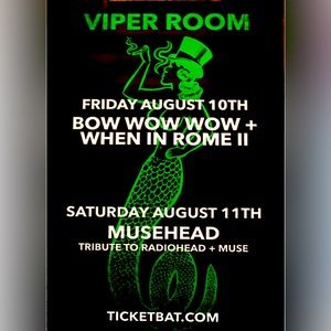 VIPER ROOM ORIGINAL CLUB DISPLAY POSTER!